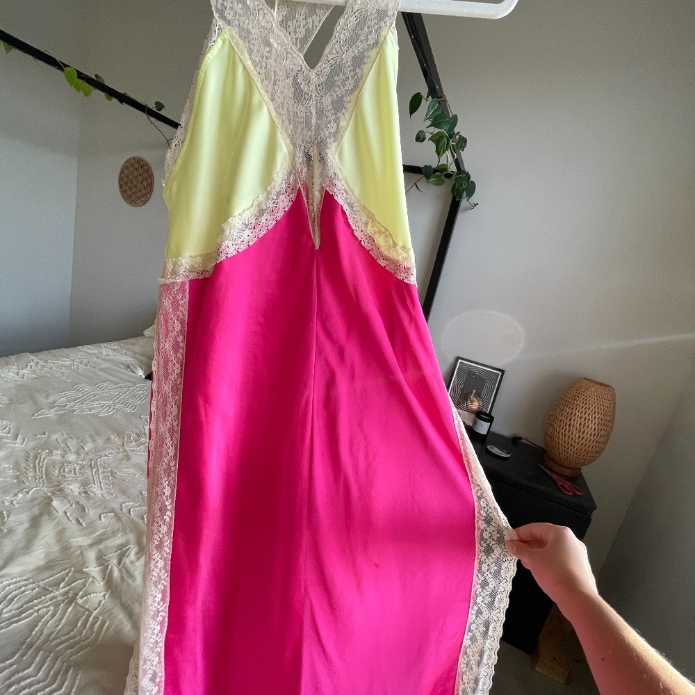 Free People Tri Me Midi Slip